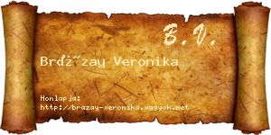 Brázay Veronika névjegykártya